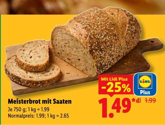 Meisterbrot mit Saaten