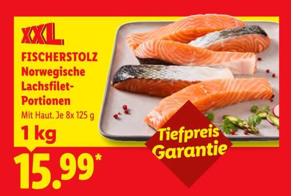 Fischerstolz Norwegische Lachsfilet-Portionen