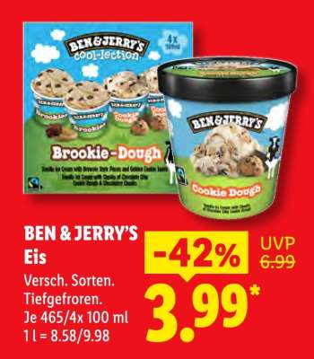 BEN & JERRY’S Eis