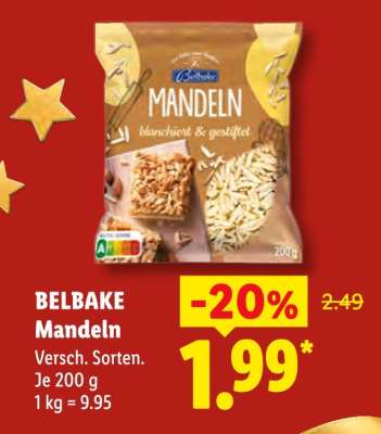 Belbake Mandeln