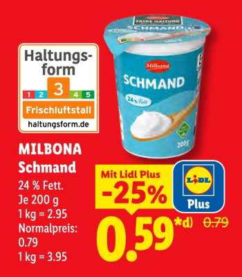 Milbona Schmand