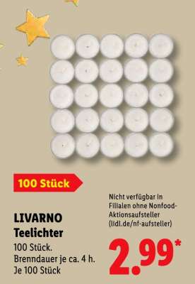 LIVARNO Teelichter