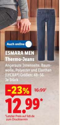 Esmara Men Thermo-Jeans