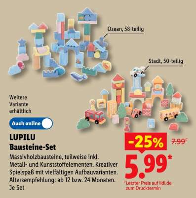 LUPILU Bausteine-Set