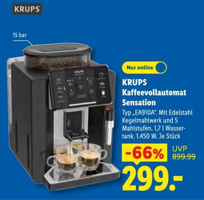 KRUPS Kaffeevollautomat Sensation