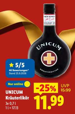 UNICUM Kräuterlikör