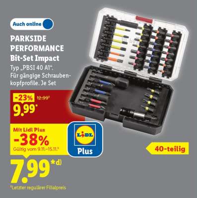 PARKSIDE PERFORMANCE Bit-Set Impact
