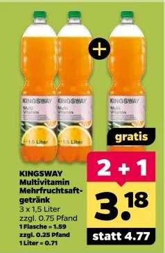 KINGSWAY Multivitamin Mehrfruchtsaftgetränk