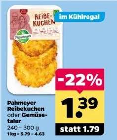 Pahmeyer Reibekuchen oder Gemüsetaler