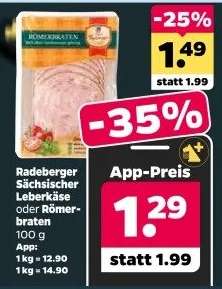 Radeberger Sächsischer Leberkäse oder Römerbraten