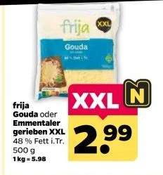 frija Gouda oder Emmentaler gerieben XXL
