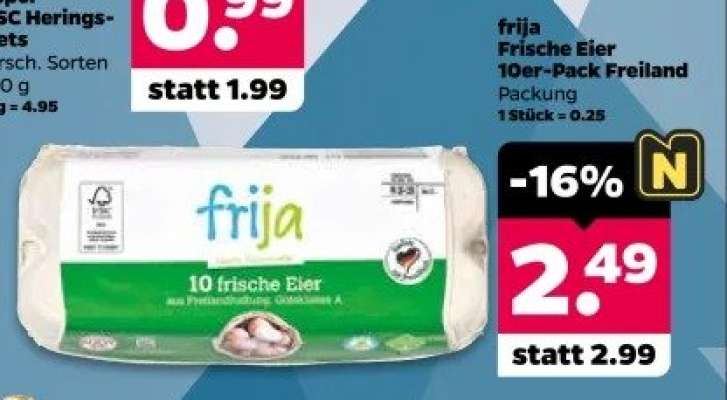 frija Frische Eier 10er-Pack Freiland