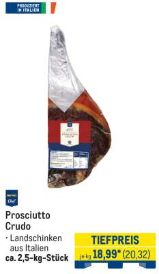 Prosciutto Crudo*