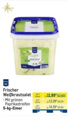 Frischer Weißkrautsalat