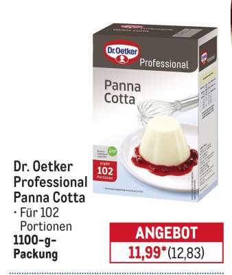 Dr. Oetker Professional Panna Cotta