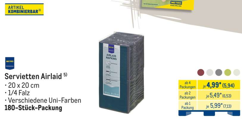 Servietten Airlaid