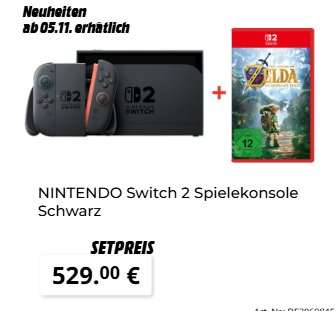 NINTENDO Switch 2 Spielekonsole Schwarz