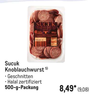 Sucuk Knoblauchwurst