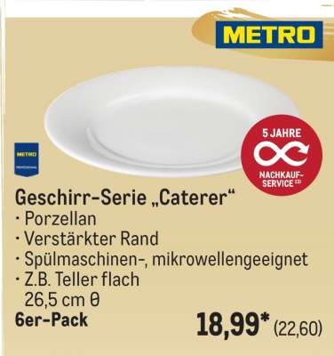 Geschirr-Serie "Caterer"