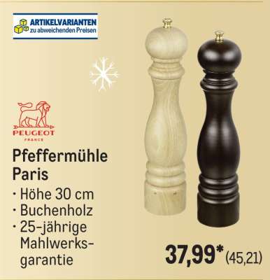Pfeffermühle Paris