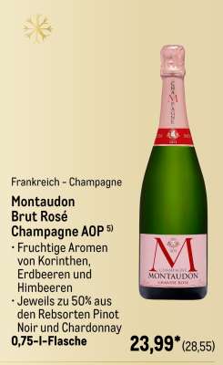 Montaudon Brut Rosé Champagne AOP