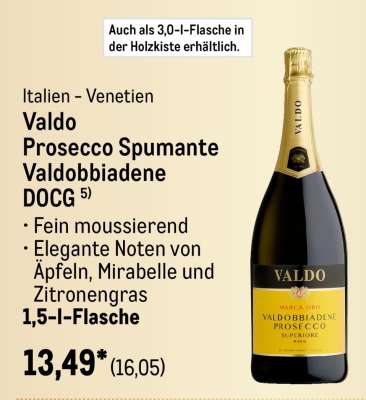 Valdo Prosecco Spumante Valdobbiadene DOCG