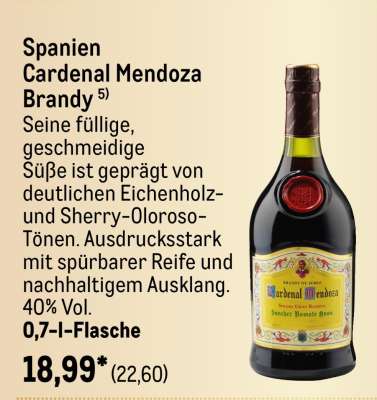Spanien Cardenal Mendoza Brandy
