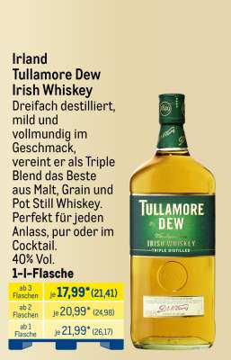 Tullamore Dew Irish Whiskey