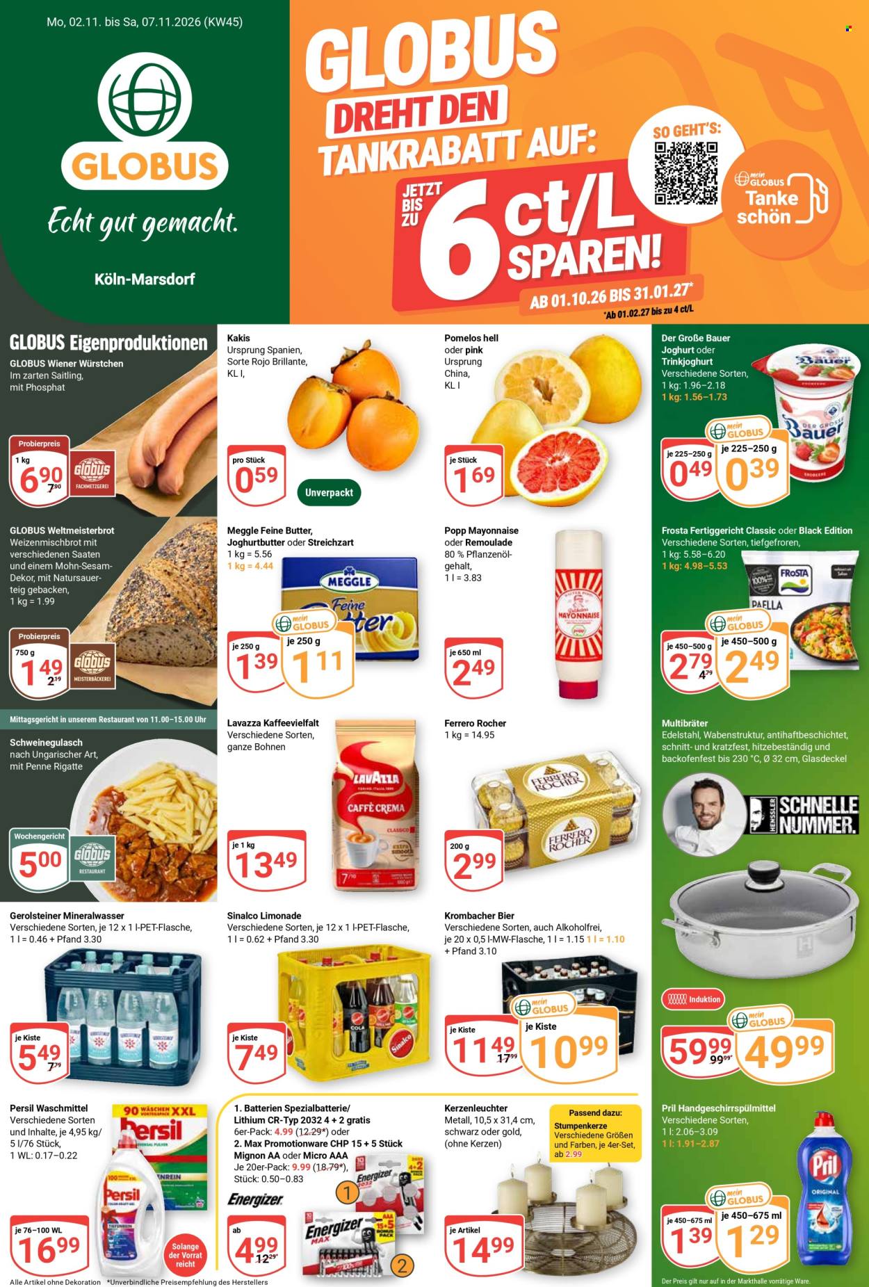 Globus Prospekte  - 2.11.2026 - 7.11.2026. Seite 1
