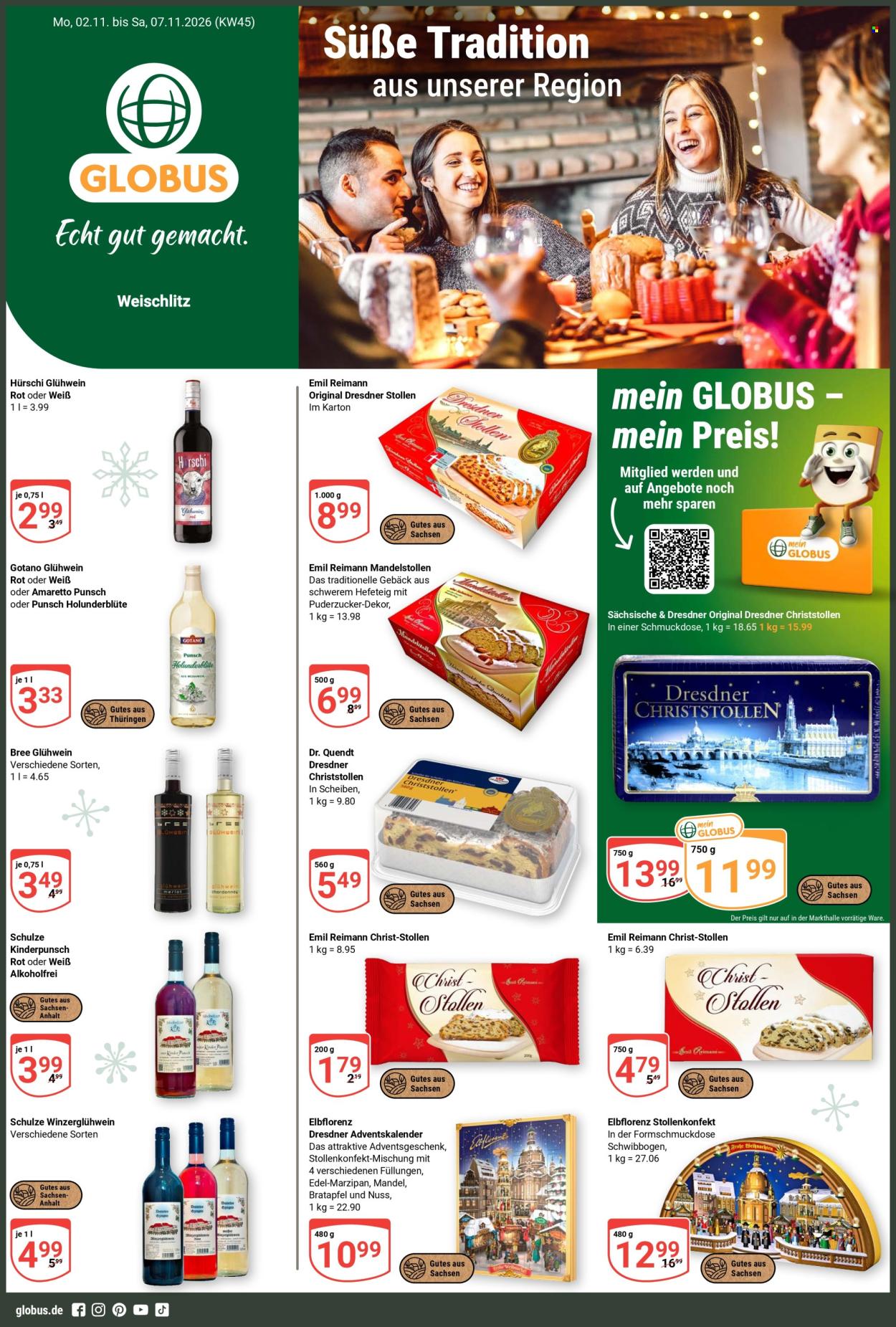 Globus Prospekte  - 2.11.2026 - 7.11.2026. Seite 1