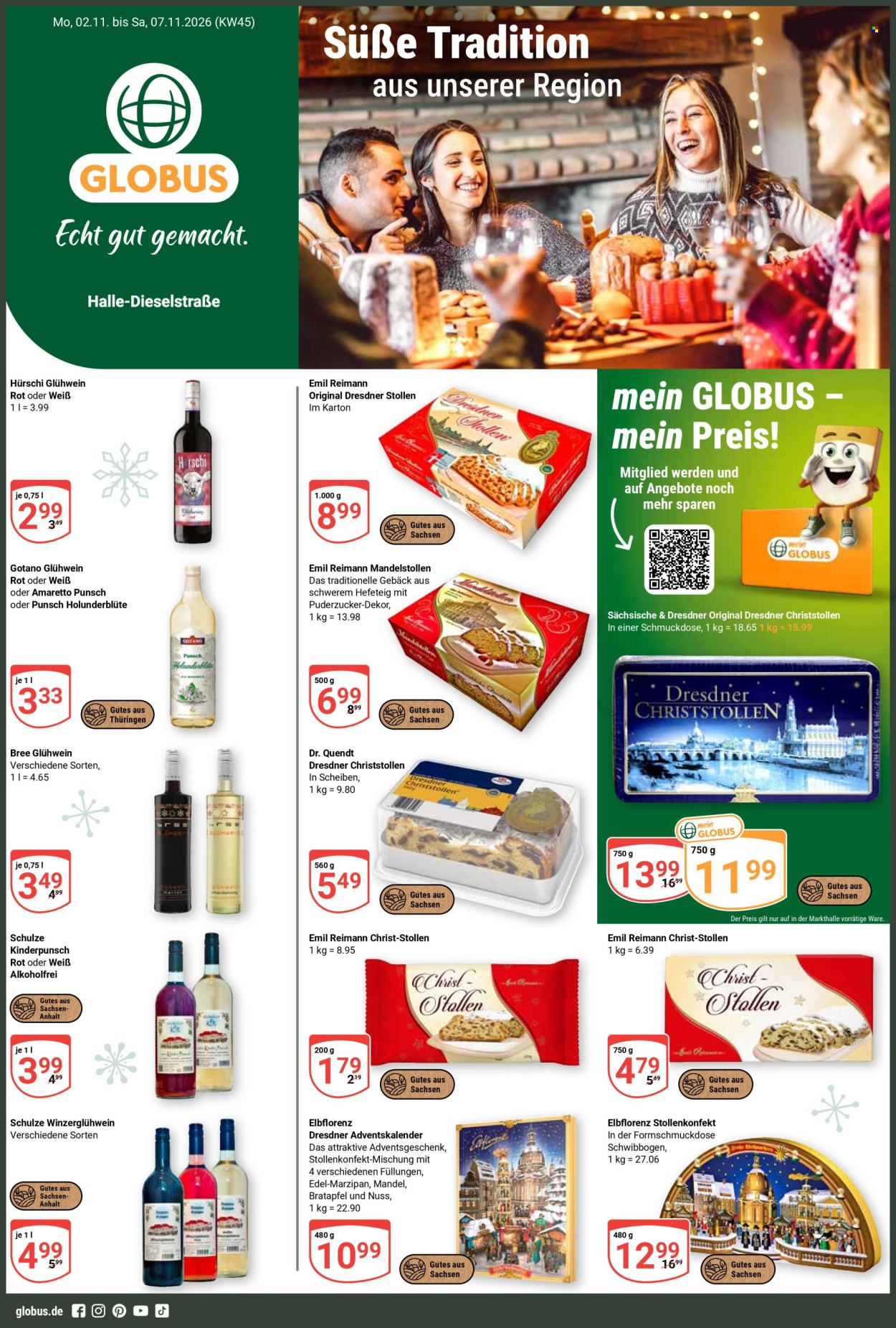 Globus Prospekte  - 2.11.2026 - 7.11.2026. Seite 1