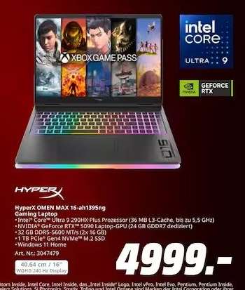 HyperX OMEN MAX 16-ah1395ng