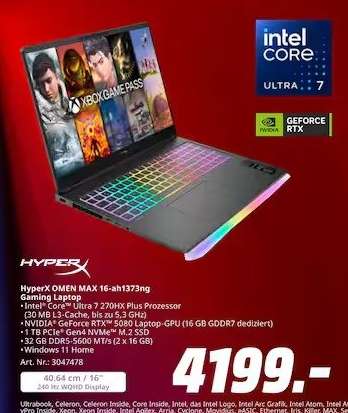 HyperX OMEN MAX 16-ah1373ng