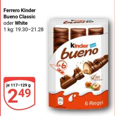 Ferrero Kinder Bueno Classic oder White