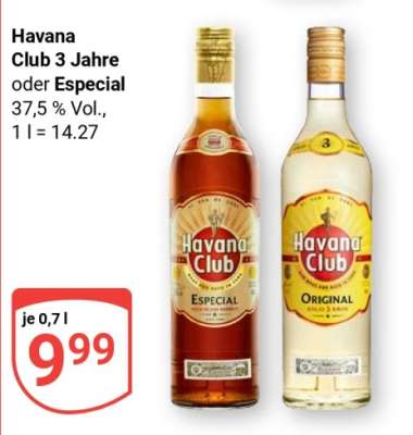 Havana Club 3 Jahre oder Especial