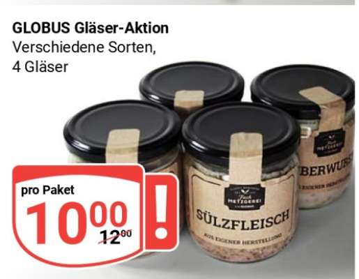 GLOBUS Gläser-Aktion