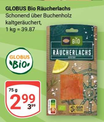 GLOBUS Bio Räucherlachs