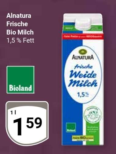 Alnatura Frische Bio Milch