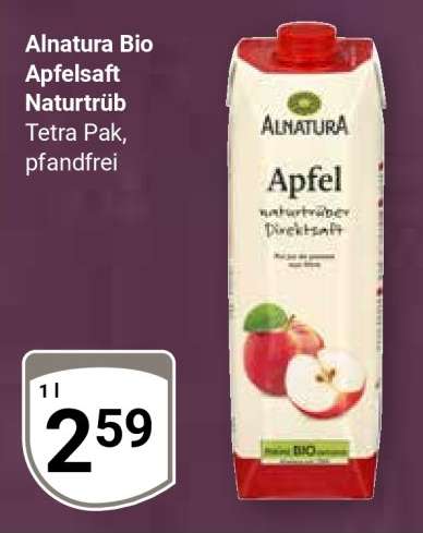 Alnatura Bio Apfelsaft Naturtrüb