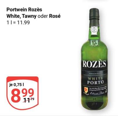 Portwein Rozès White, Tawny oder Rosé