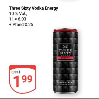 Three Sixty Vodka Energy