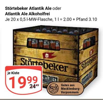 Störtebeker Atlantik Ale oder Atlantik Ale Alkoholfrei