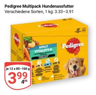 Pedigree Multipack Hundenassfutter