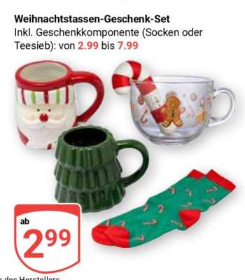 Weihnachtstassen-Geschenk-Set