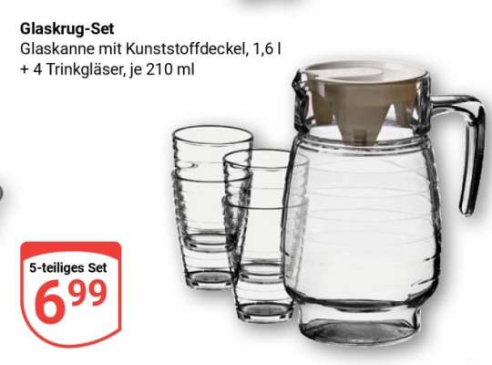 Glaskrug-Set