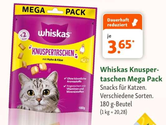 Whiskas Knuspertaschen Mega Pack