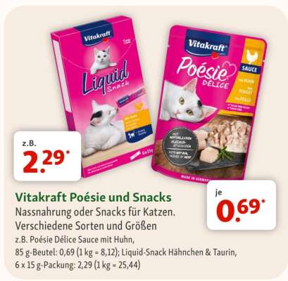 Vitakraft Poésie und Snacks